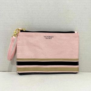 NWOT Victoria’s Secret Cloth Wristlet Zip Pouch Wallet